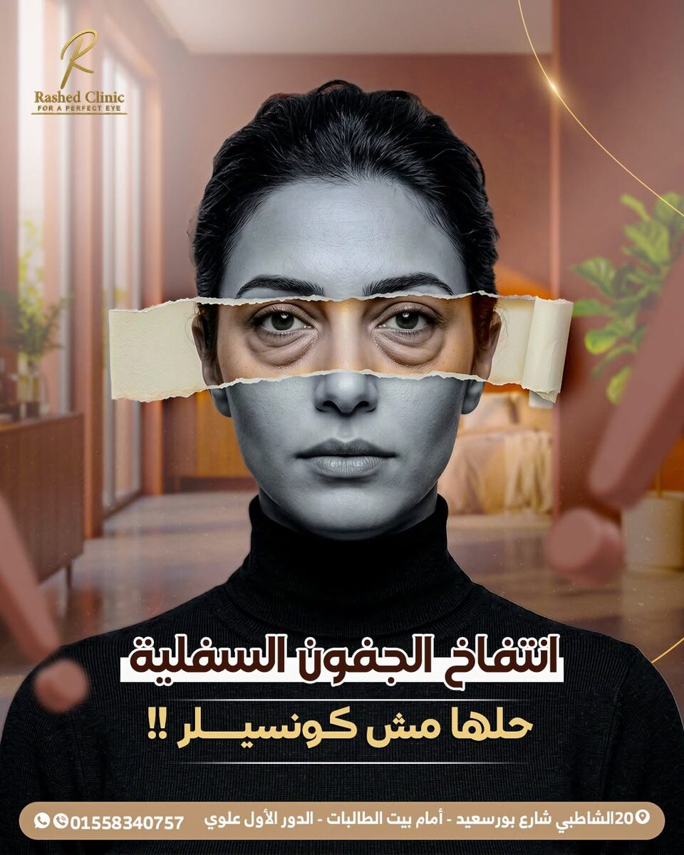 تفاصيل منطقة تحت العين قبل التقييم